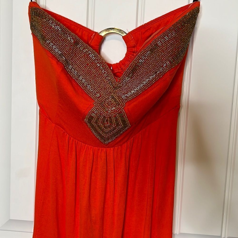 2B Bebe Strapless Maxi Dress